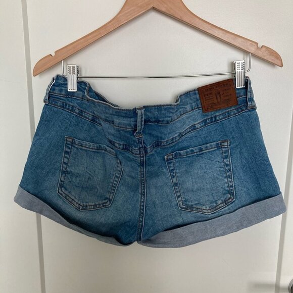 MANGO Sz 8 Jeans Shorts  Stretch Cuffed - Picture 4 of 7